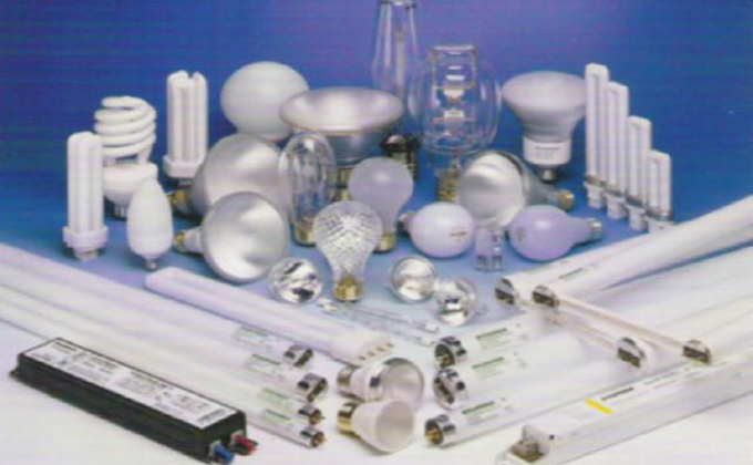 An assortment of lightbulbs containing mercury